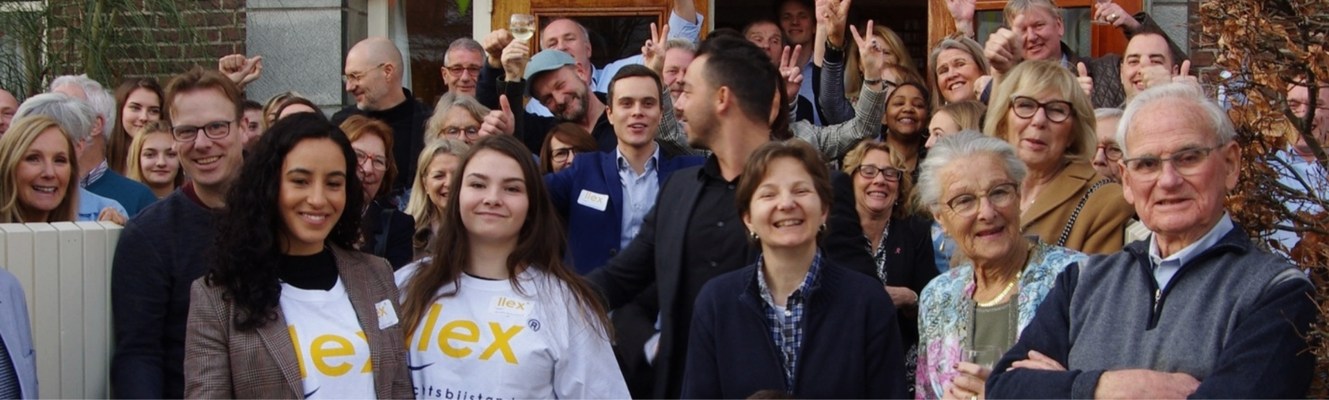 Happy smiling family, supported by LLex